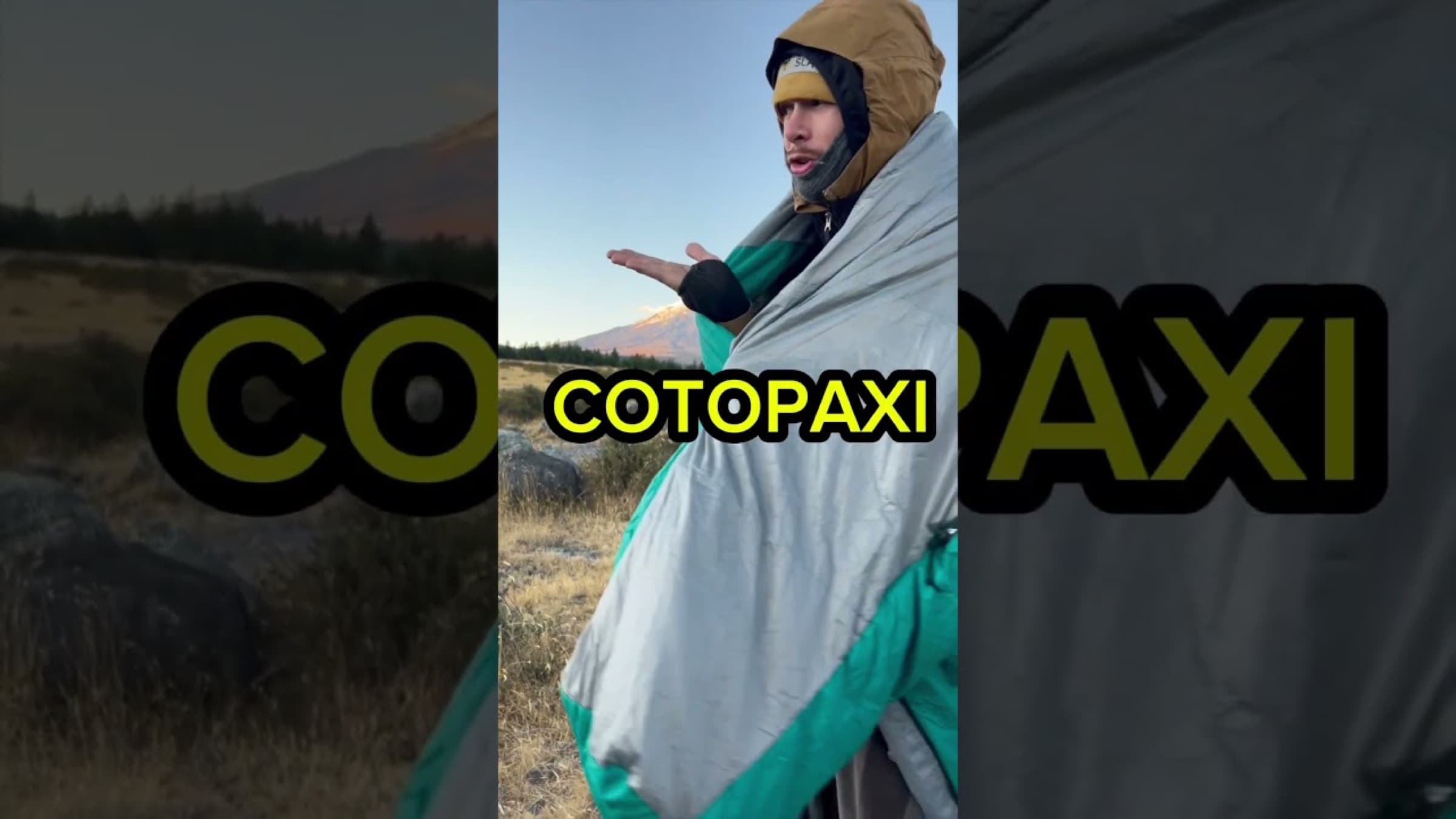 Film z rowerowej podróży przy Cotopaxi.